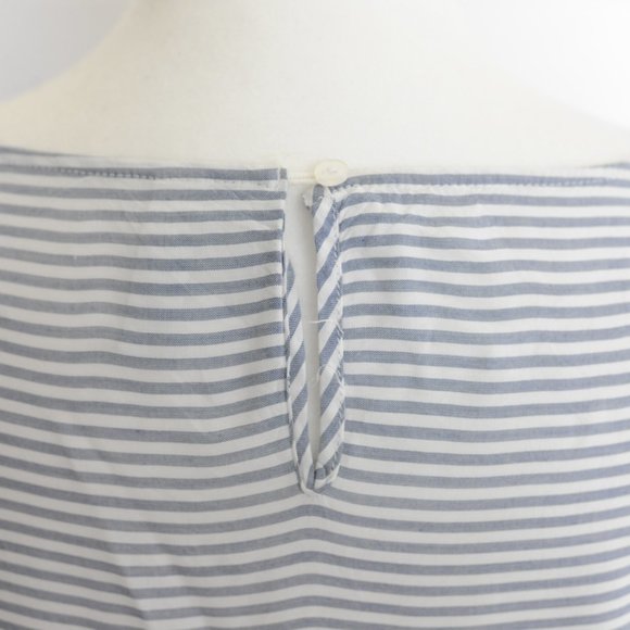 Womens blue and white striped blouse - Picture 5 of 7